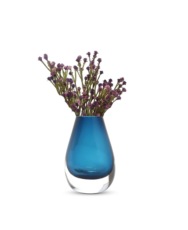 Vivience Blue Glass Bud Vase