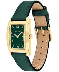 Coach Women's Reese Green Leather Watch 24mm