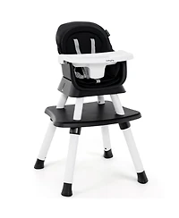 Slickblue Kids 6-in-1 Convertible Baby High Chair with Adjustable Removable Tray