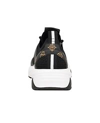 Guess Women's Geniver Lace Up Fashion Knit Jogger Sneakers