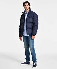 Tommy Hilfiger Men's Mixed-Media Puffer Jacket