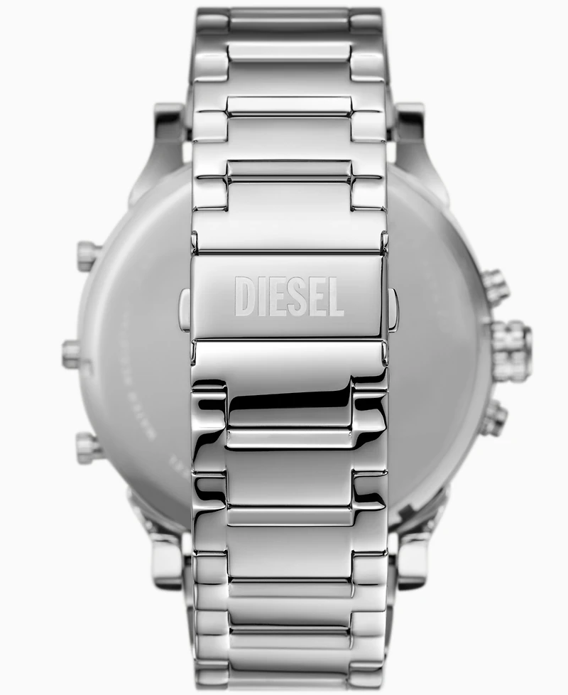 Diesel Men's Mr. Daddy 2.0 Chronograph Silver-Tone Stainless Steel Watch 57mm