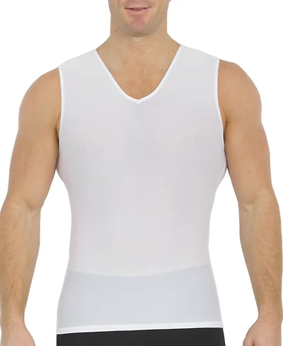 Instaslim Men's Big & Tall Power Mesh Compression Sleeveless V-Neck Shirt
