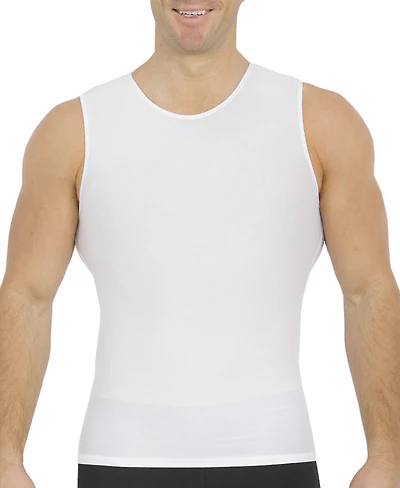 Instaslim Men's Big & Tall Power Mesh Compression Sleeveless Crewneck Shirt