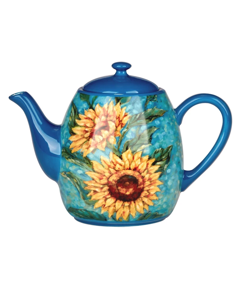 Certified International Golden Sunflowers Teapot
