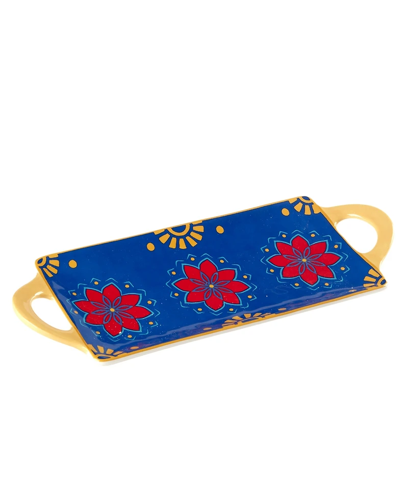 Certified International Spice Love Rectangular Tray with Handles