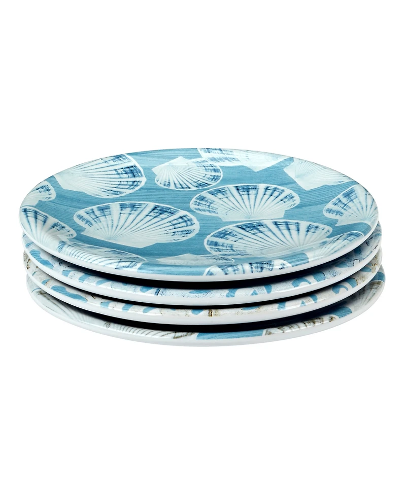 Certified International Beyond the Shore Set of 4 Canape Plates