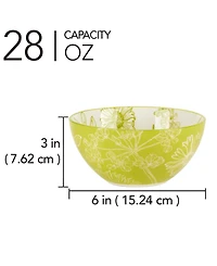 Certified International Botanical Set of 6 All Purpose Bowls, 6.25" 6 Asst