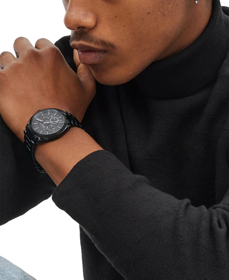 Coach Men's Jackson Black Stainless Steel Bracelet Watch 45mm