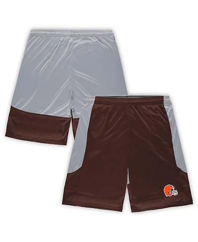 Men's Fanatics Brown Cleveland Browns Big and Tall Team Logo Shorts