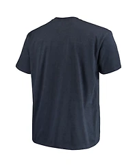 Men's Mitchell & Ness Navy Distressed Houston Rockets Big and Tall Hardwood Classics Vintage-Like Logo T-shirt