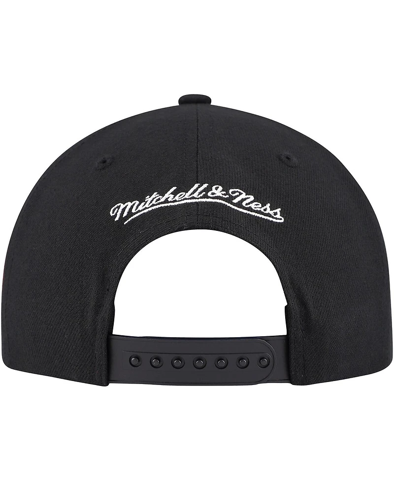 Men's Mitchell & Ness Black Detroit Red Wings Core Team Script 2.0 Snapback Hat