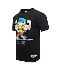 Men's Freeze Max Black SpongeBob SquarePants Musclebob Buffpants T-shirt