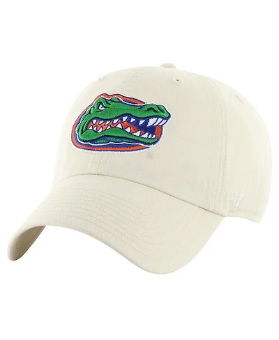 Men's '47 Brand Tan Distressed Florida Gators Vintage-Like Clean Up Adjustable Hat