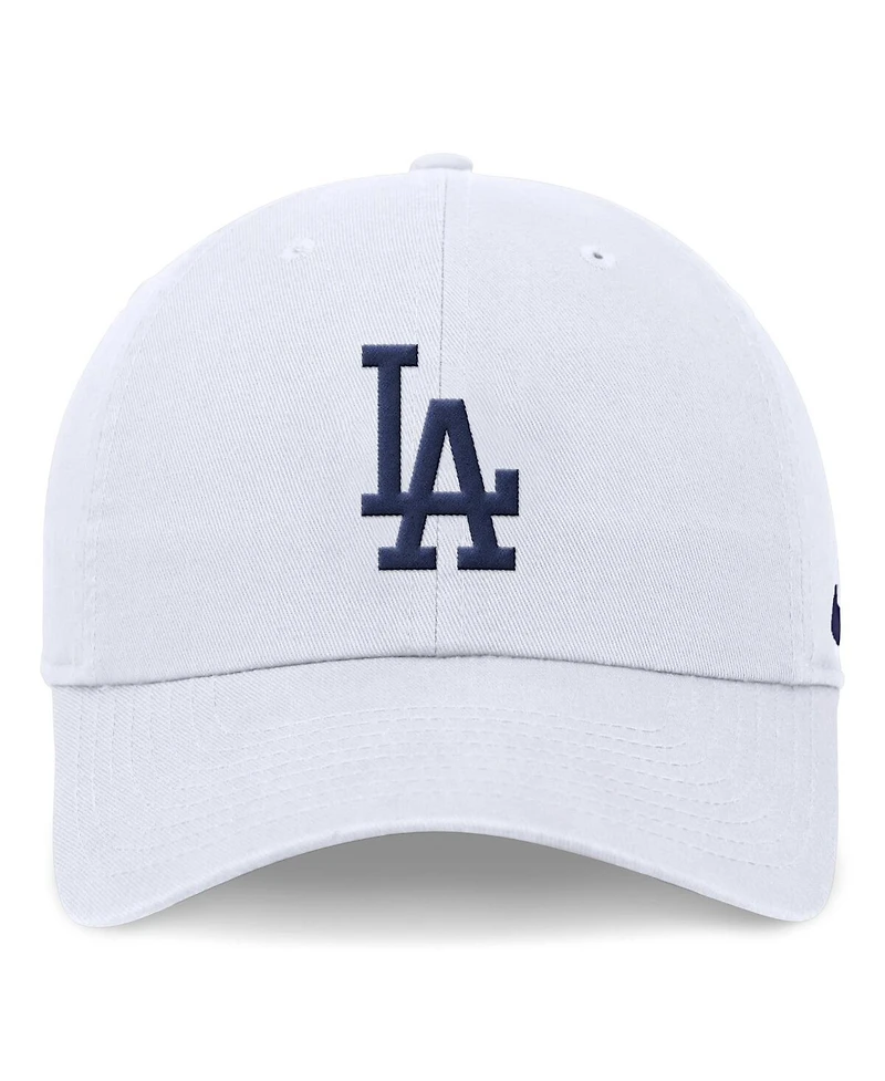 Men's Nike White Los Angeles Dodgers Evergreen Club Adjustable Hat