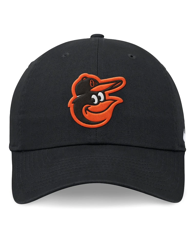 Men's Nike Black Baltimore Orioles Evergreen Club Adjustable Hat