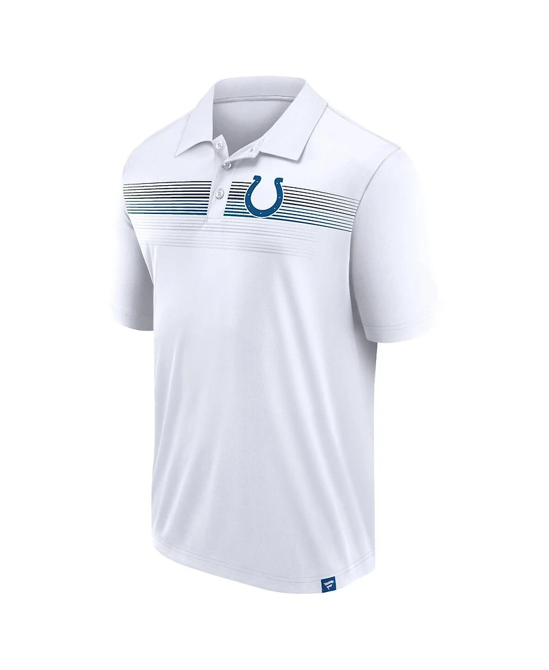 Men's Fanatics White Indianapolis Colts Victory For Us Interlock Polo Shirt