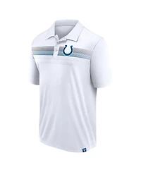 Men's Fanatics White Indianapolis Colts Victory For Us Interlock Polo Shirt