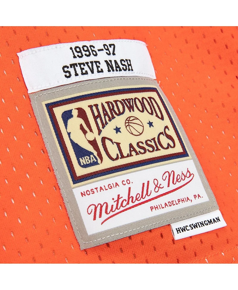 Men's Mitchell & Ness Steve Nash Orange Phoenix Suns 1996-97 Hardwood Classics Reload 2.0 Swingman Jersey