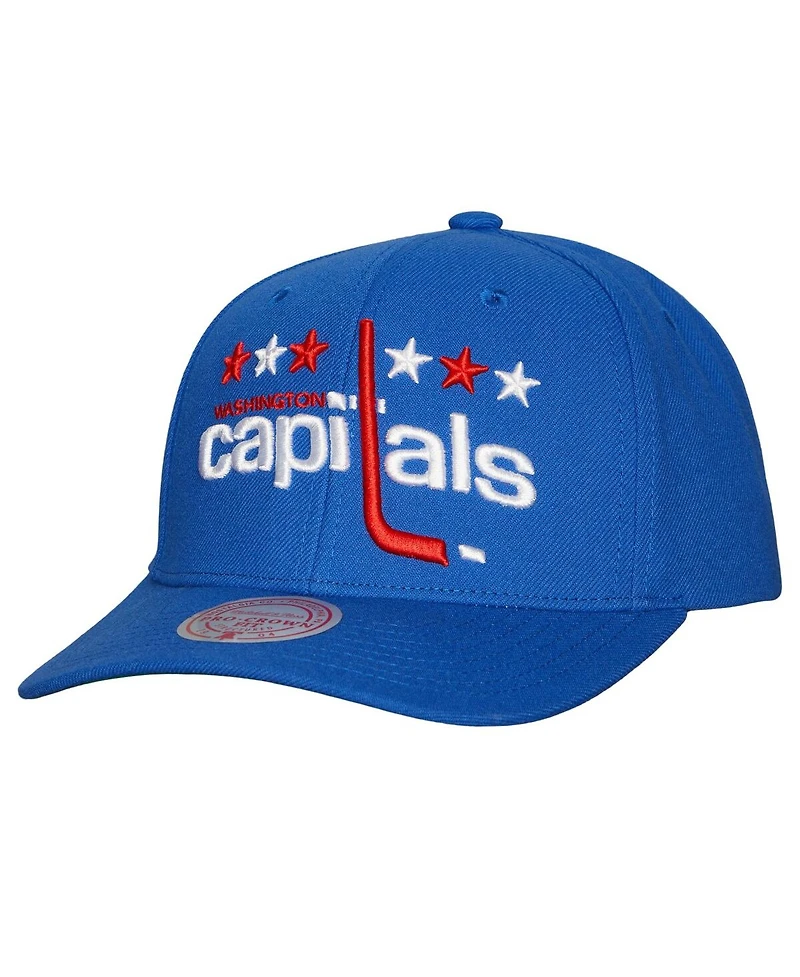 Men's Mitchell & Ness Blue Washington Capitals Team Ground Pro Adjustable Hat
