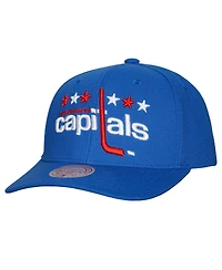 Men's Mitchell & Ness Blue Washington Capitals Team Ground Pro Adjustable Hat