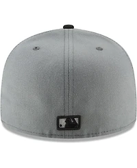 Men's New Era Gray, Black Chicago White Sox Two-Tone 59FIFTY Fitted Hat
