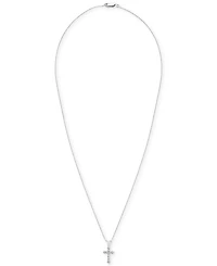 Diamond Cross 18" Pendant Necklace (1/10 ct. t.w.) 14k Gold