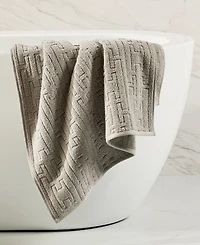 Hotel Collection Sculpted Chain-Link Bath Towel, 30" x 56", Exclusively at Macy's
