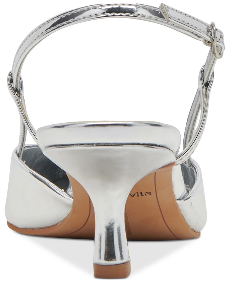 Dolce Vita Women's Odela Pointed-Toe Slingback Kitten-Heel Pumps