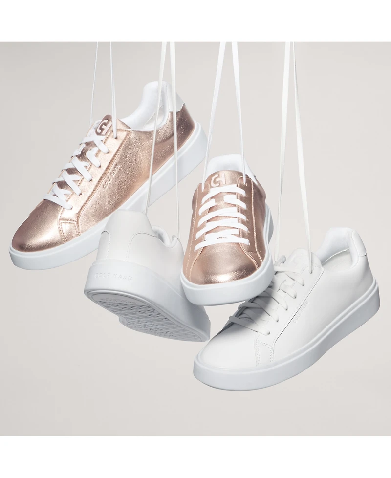 Cole Haan Women's Grand Crosscourt Daily Lace-Up Low-Top Sneakers