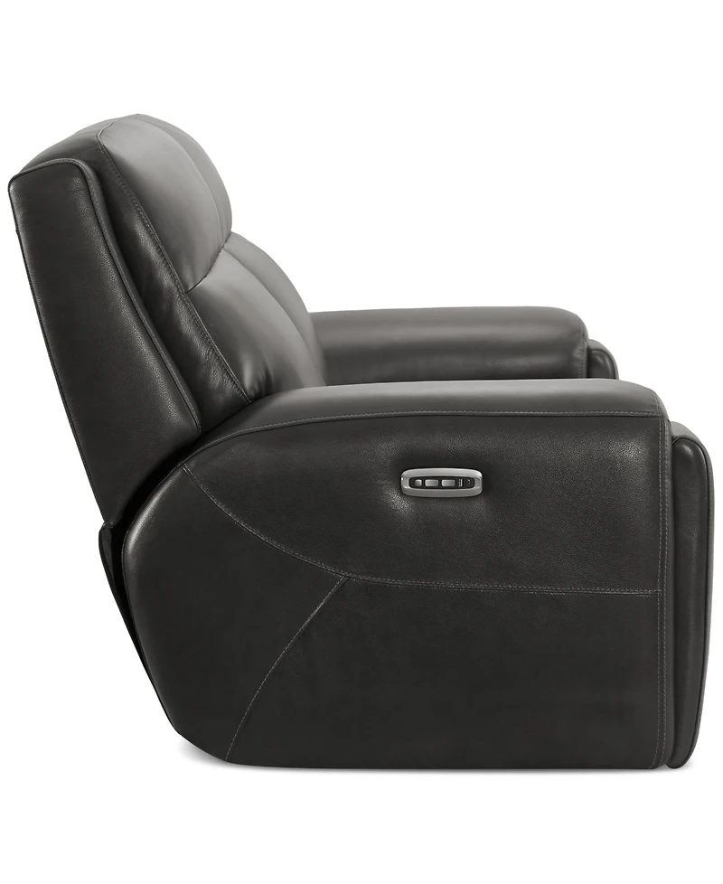 Varsani 67" Zero Gravity Leather Loveseat, Created for Macy's