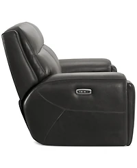 Varsani 67" Zero Gravity Leather Loveseat, Created for Macy's