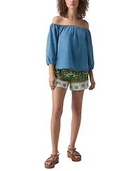 Sanctuary Women's Beach To Bar Chambray Blouse