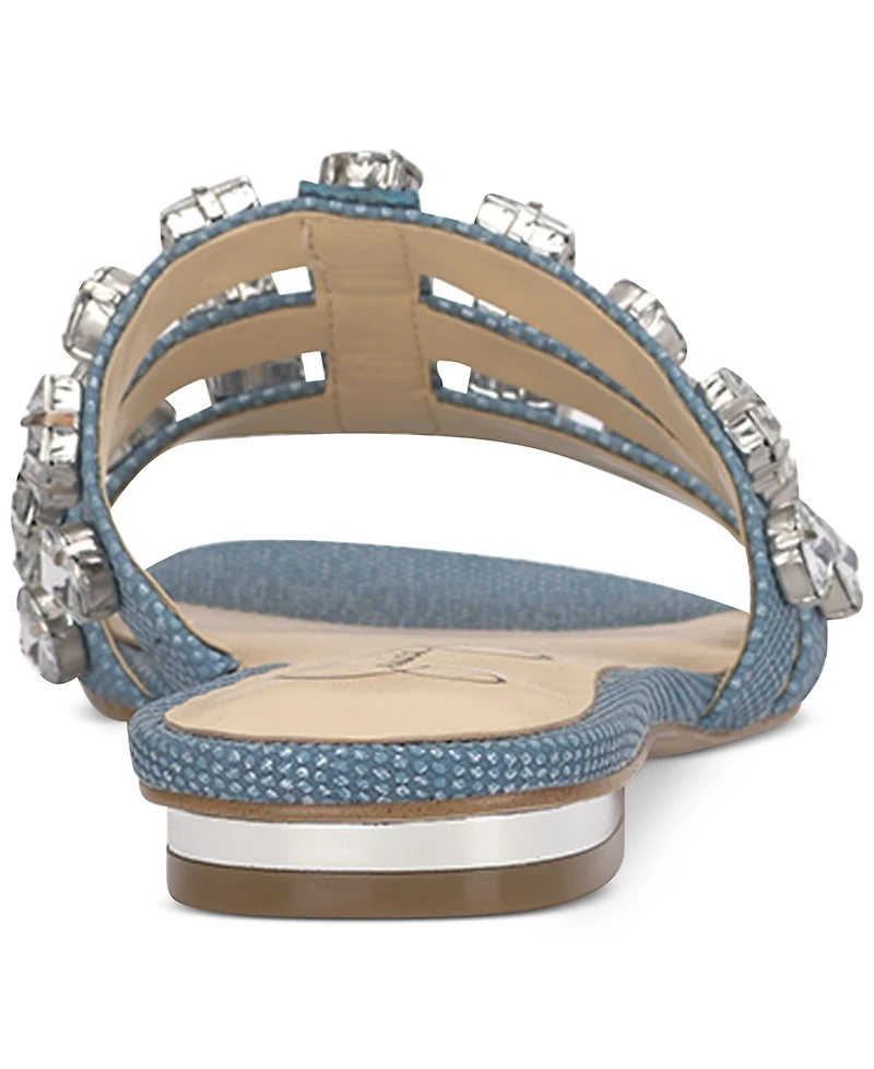 Jessica Simpson Detta Crystal Embellished Slide Sandals