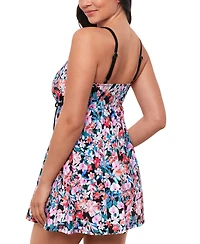 Swim Solutions Women's Blushing Empire Swimdress, Created for Macy's