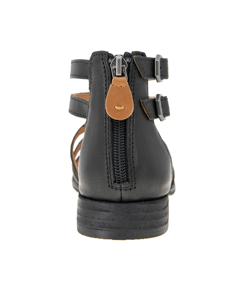 Gentle Souls Women's Hallie Zipper Sandals