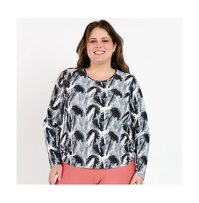 Calypsa Plus Size Nora Swim Top
