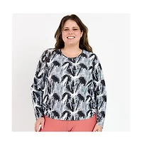 Calypsa Plus Size Nora Swim Top