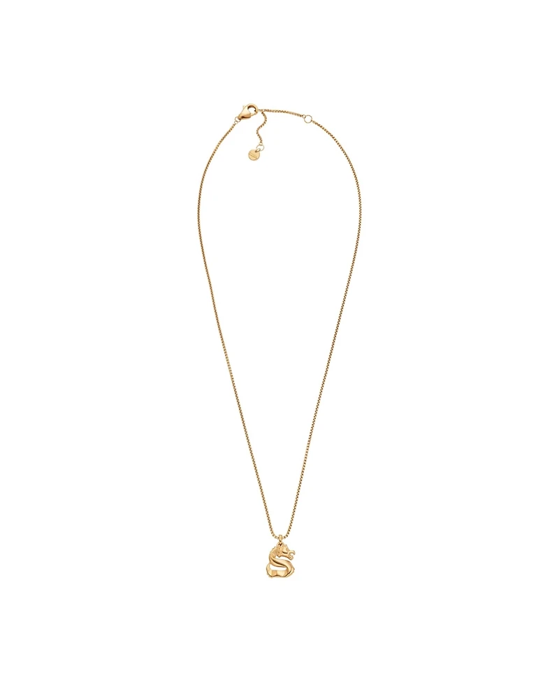 Skagen Women's Lny Gift Set Gold-Tone Stainless Steel Earrings and Necklace