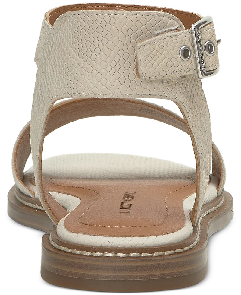 Lucky Brand Women's Kimaya Ankle-Strap Flat Sandals