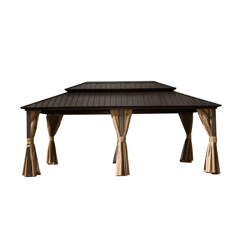 Streamdale Furniture 12'x18' Hardtop Aluminum Gazebo