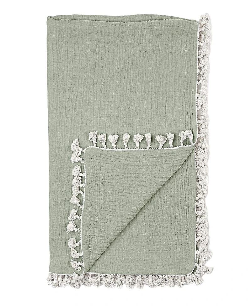 Crane Baby 6-Layer Muslin Blanket Fern