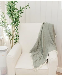 Crane Baby 6-Layer Muslin Blanket Fern