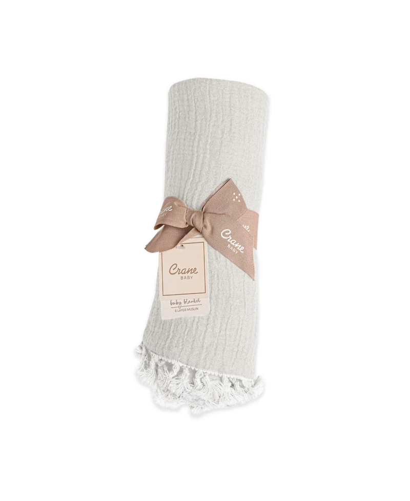 Crane Baby 6-Layer Muslin Blanket Moonstone