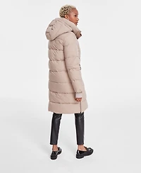Bcbgmaxazria Women's Hooded Collared Puffer Coat