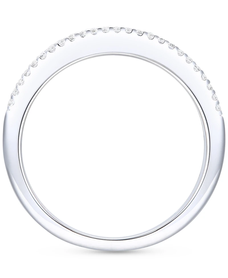 Lab-Grown Emerald (3/8 ct. t.w.) & White Sapphire (1/4 Band 14k Gold-Plated Sterling Silver (Also Blue