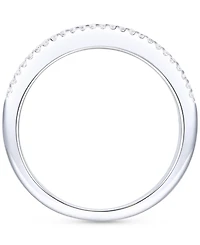 Lab-Grown Emerald (3/8 ct. t.w.) & White Sapphire (1/4 Band 14k Gold-Plated Sterling Silver (Also Blue