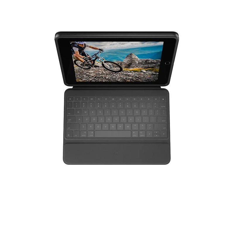 Logitech Rugged Folio Protective Keyboard Case for iPad 7th and 8th Gen