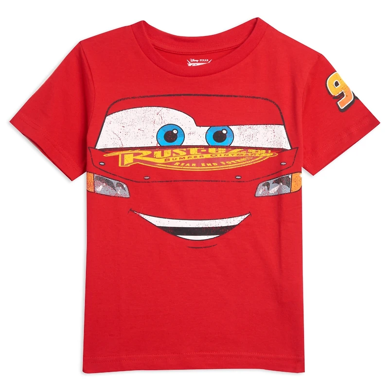 Cars Toddler Boys Disney Pixar Tow Mater Lightning McQueen 3 Pack T-Shirts to