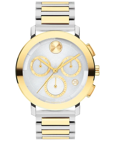 Movado Men's Swiss Chronograph Bold Evolution 2.0 Stainless Steel Bracelet Watch 42mm
